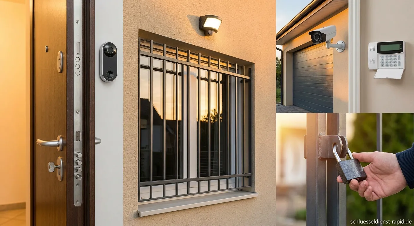 Moderne Eingangstür mit hochwertigem Einbruchschutz