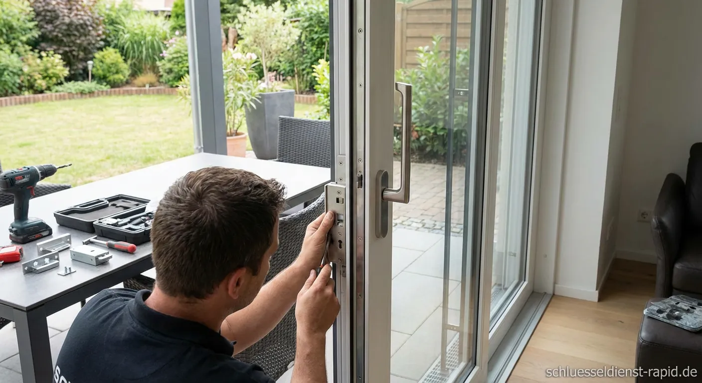 Einbruchschutz für Hebeschiebetüren mit Zusatzschloss und Sicherheitsglas