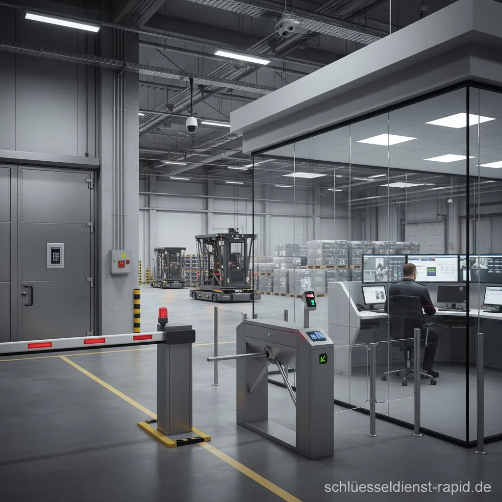 Moderne Lager und Logistik Zutrittskontrolle