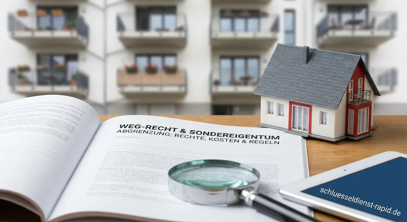 Grundrissplan zur Abgrenzung von Sondereigentum und Gemeinschaftseigentum