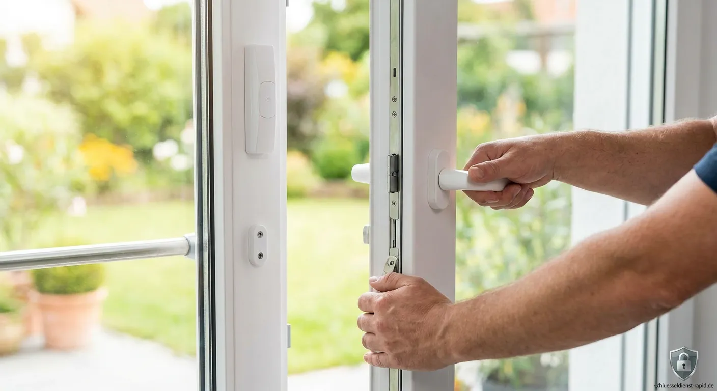 Einbruchschutz Terrassentür sichern mit Zusatzschloss und abschließbarem Griff