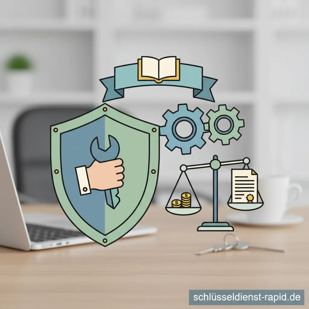 Hand schützt ein Türschloss, Symbol für den Verbraucherschutz beim Schlüsseldienst